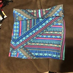 Abstract bodycon skirt